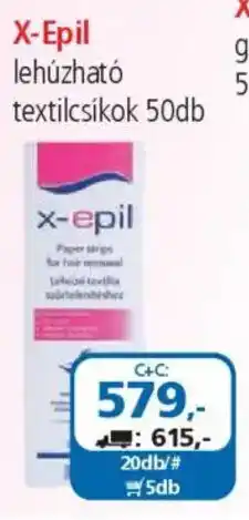 ÁRKLUB X-Epil lehúzható textilcsíkok ajánlat