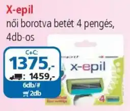 ÁRKLUB X-epil női borotva betét 4 pengés ajánlat