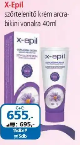 ÁRKLUB X-Epil szőrtelenítő krém arcrabikini vonalra ajánlat