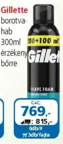 ÁRKLUB Gillette borotva- hab ajánlat
