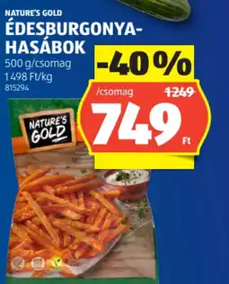 ALDI Nature's Gold édesburgonya-hasábok ajánlat