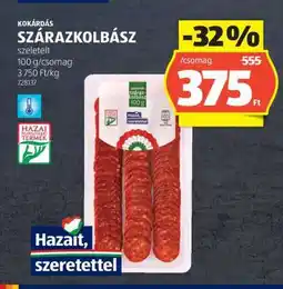 ALDI KOKÁRDÁS SZÁRAZKOLBÁSZ ajánlat