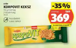 ALDI GYŐRI Korpovit keksz ajánlat