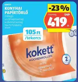 ALDI Kokett Konyhai Papírtörlő ajánlat
