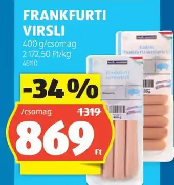 ALDI Frankfurti virsli ajánlat