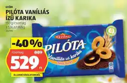ALDI GYŐRI PILÓTA VANÍLIÁS ÍZŰ KARIKA ajánlat