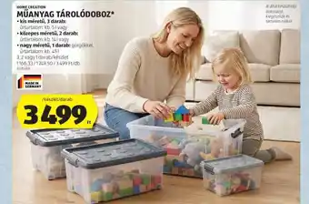 ALDI HOME CREATION MŰANYAG TÁROLÓDOBOZ ajánlat
