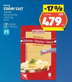 ALDI MILSANI Edámi Sajt ajánlat