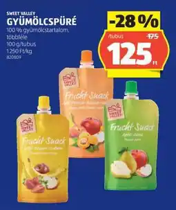 ALDI SWEET VALLEY GYÜMÖLCSPÜRÉ ajánlat