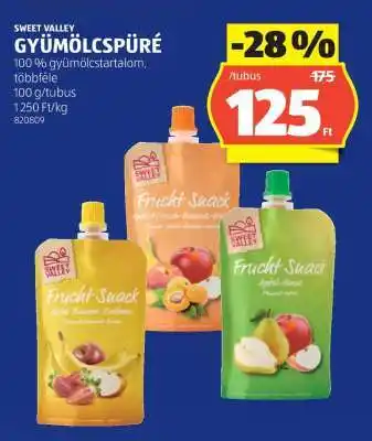 ALDI SWEET VALLEY GYÜMÖLCSPÜRÉ ajánlat