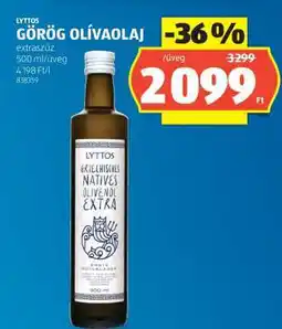 ALDI LYTTOS GÖRÖG OLÍVAOLAJ ajánlat