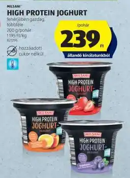 ALDI Milsani High Protein Joghurt ajánlat