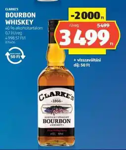ALDI Clarke's Bourbon Whiskey ajánlat