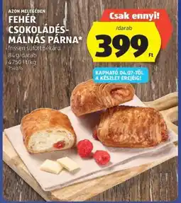 ALDI Fehér csokoládés-málnás párna ajánlat