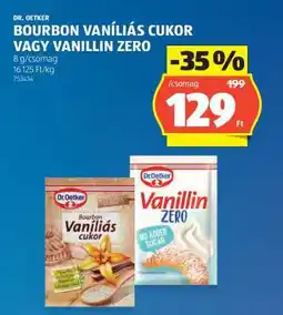 ALDI Dr. Oetker Bourbon vaníliás cukor vagy Vanillin Zero ajánlat