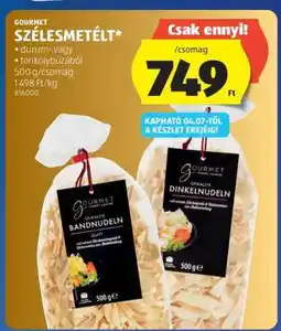 ALDI GOURMET SZÉLESMETÉLT ajánlat