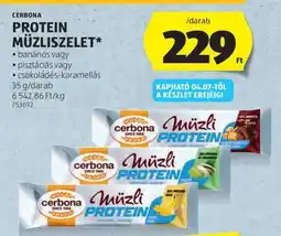 ALDI Cerbona Protein Müzliszelet ajánlat