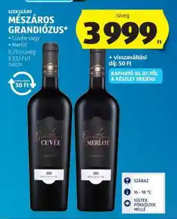 ALDI MÉSZÁROS GRANDIÓZUS ajánlat