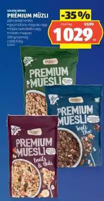ALDI GOLDEN BRIDGE PRÉMIUM MÜZLI ajánlat