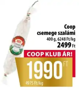 Coop Coop csemege szalámi ajánlat