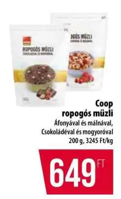 Coop Coop ropogós müzli ajánlat