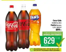 Coop Coca-Cola Eredeti íz, Zero Fanta Narancs ajánlat