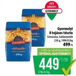 Coop Gyermelyi 8 tojásos tészta ajánlat