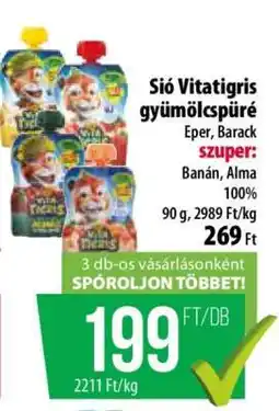 Coop Sió Vitatigris gyümölcspüré ajánlat