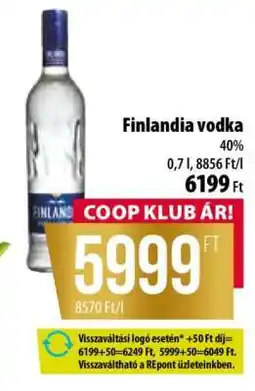 Coop FINLANDIA Vodka ajánlat