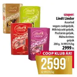 Coop LINDT LINDOR ajánlat