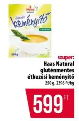 Coop HAAS NATURAL GLUTÉNMENTES ÉTKEZÉSI KEMÉNYÍTŐ ajánlat