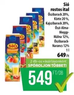 Coop Sió rostos ital ajánlat