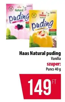 Coop Haas Natural puding ajánlat
