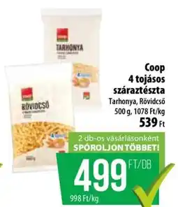 Coop Coop 4 tojásos száraztészta ajánlat