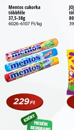 Real Mentos cukorka ajánlat