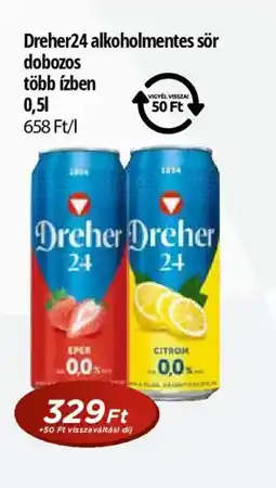 Real Dreher24 alkoholmentes sör ajánlat