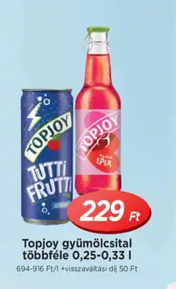 Real TOPJOY gyümölcsital ajánlat