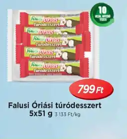 Real Falusi riási túrdesszert ajánlat