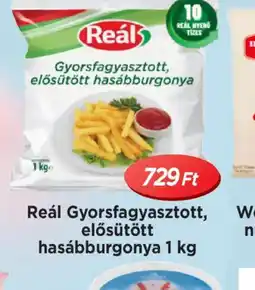 Real Reál Gyorsfagyasztott hasábburgonya ajánlat