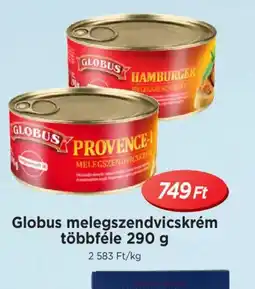 Real Globus melegszendvicskrém ajánlat