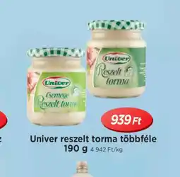 Real Univer reszelt torma ajánlat