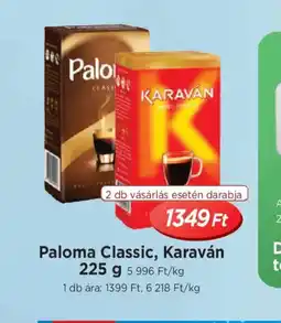 Real Paloma Classic, Karaván kávé ajánlat