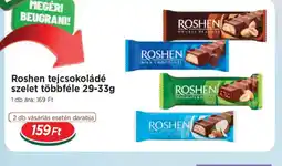 Real ROSHEN tejcsokoládé szelet ajánlat