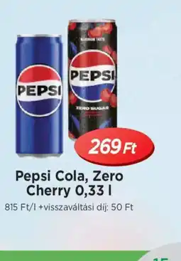 Real Pepsi Cola, Zero Cherry ajánlat