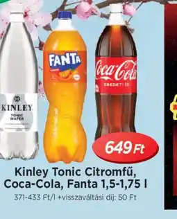 Real Kinley Tonic, Coca-Cola, Fanta ajánlat