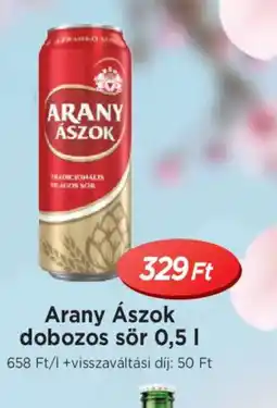 Real Arany Ászok dobozos sör ajánlat