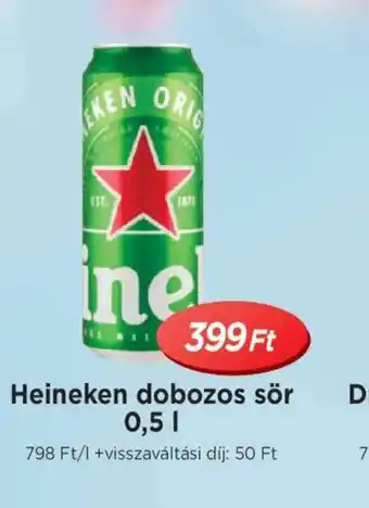 Real Heineken dobozos sör ajánlat