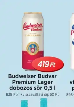 Real Budweiser Budvar Premium Lager sör ajánlat