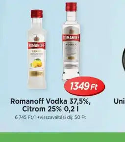 Real Romanoff Vodka ajánlat