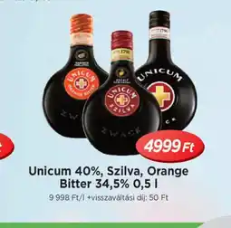 Real Unicum Szilva, Orange Bitter ajánlat
